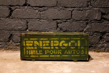 Caisse à bidons d'huile Energol
