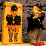 Drinking Sam, jouet mécanique fonctionnel, boîte d'origine, collector.