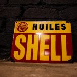 Plaque émaillée SHELL