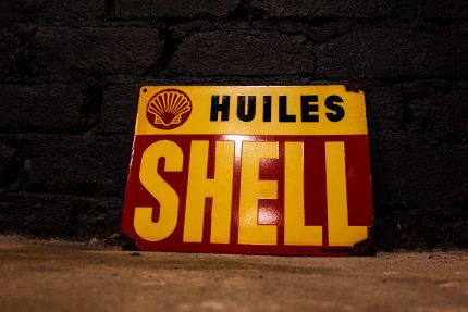 Plaque émaillée SHELL