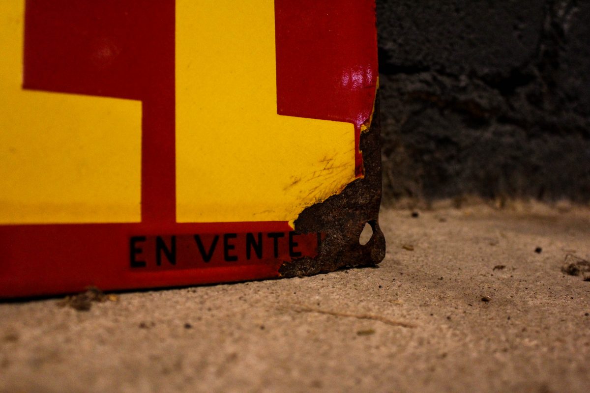 Plaque émaillée SHELL