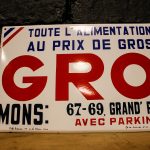 Plaque émaillée alimentation GRO