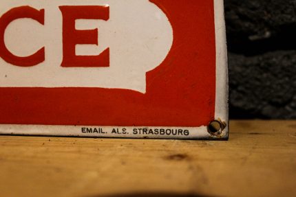 Plaque émaillée assurances Alsatia
