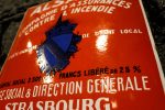 Plaque émaillée assurances Alsatia