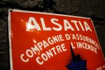 Plaque émaillée assurances Alsatia