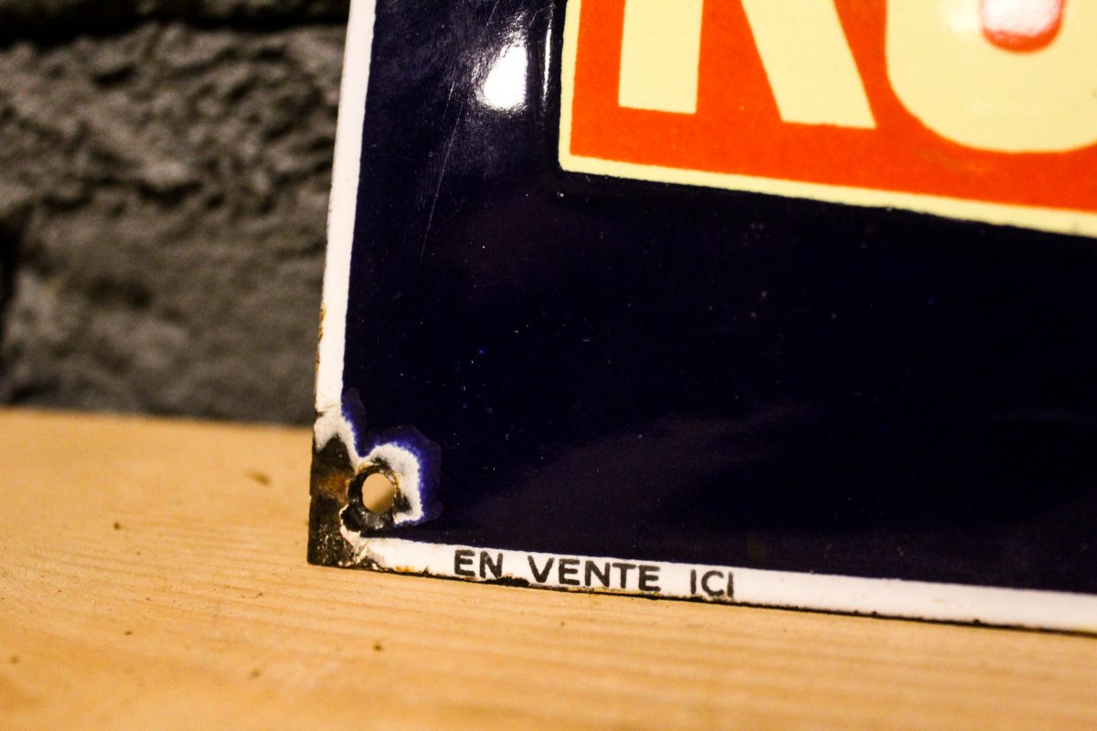 Plaque émaillée Bouillon KUB