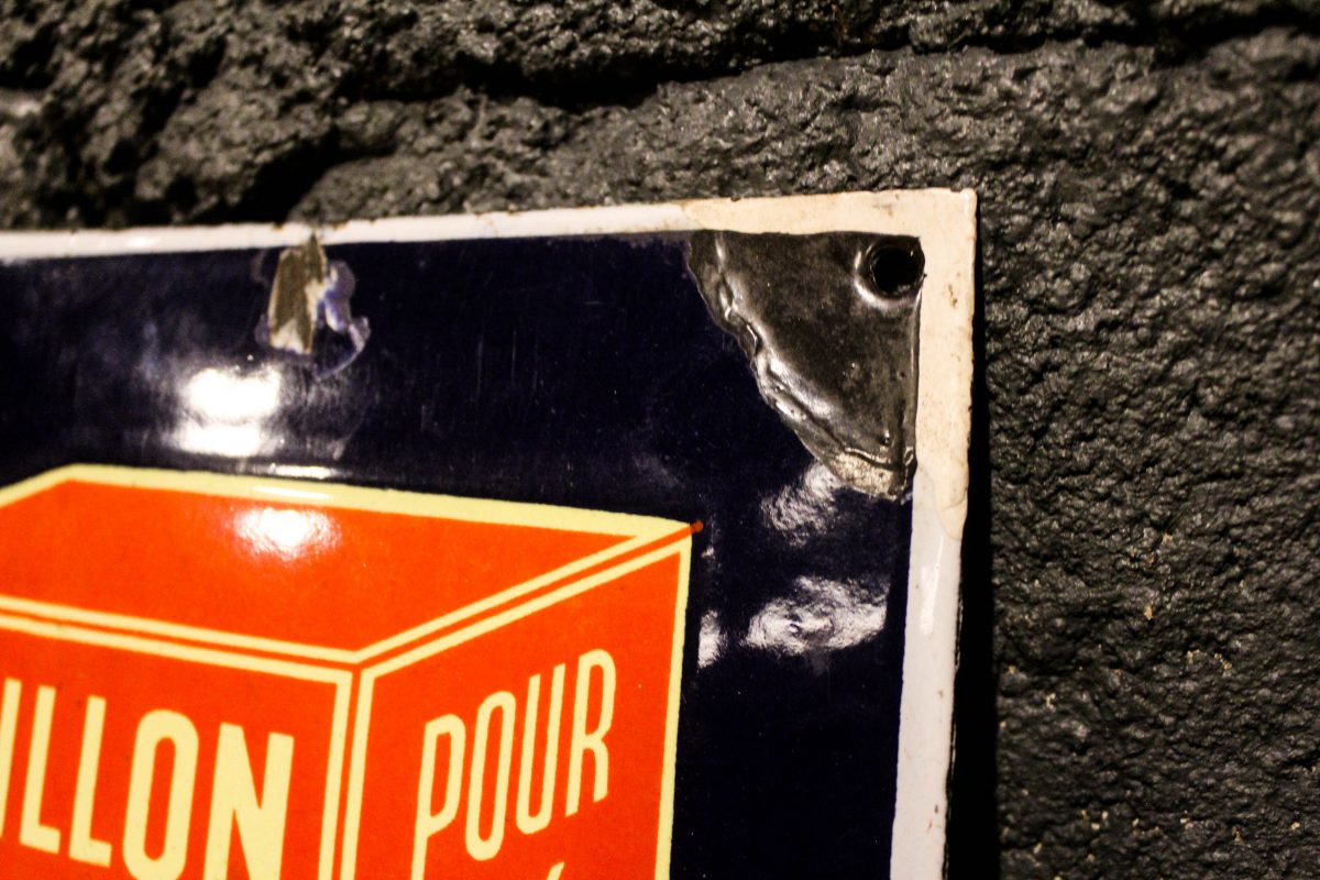 Plaque émaillée Bouillon KUB