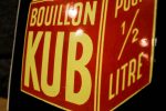 Plaque émaillée Bouillon KUB
