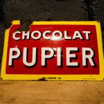 Plaque émaillée Chocolat Pupier