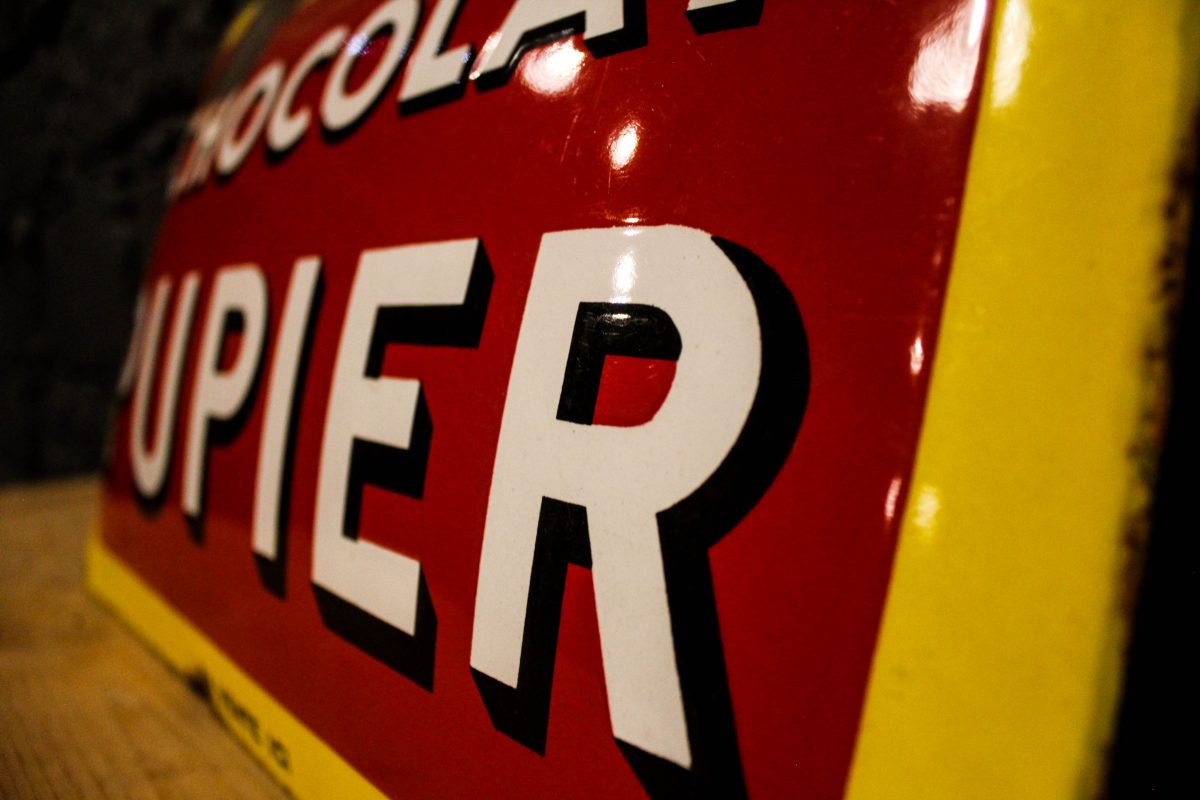 Plaque émaillée Chocolat Pupier
