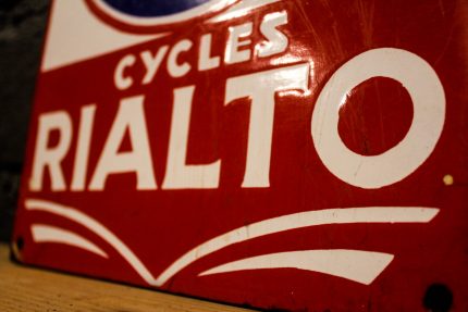Plaque émaillée Cycles Rialto