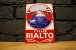 Plaque émaillée Cycles Rialto