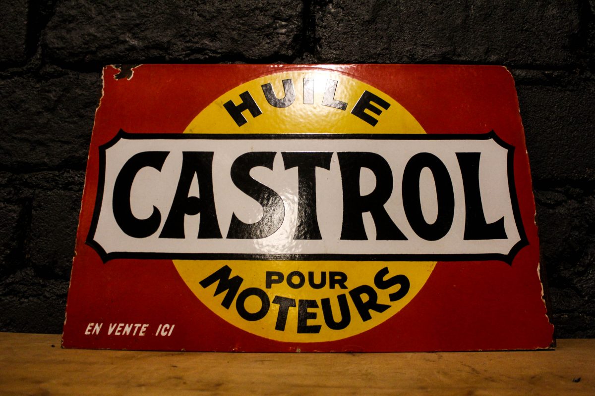 Plaque émaillée huile CASTROL