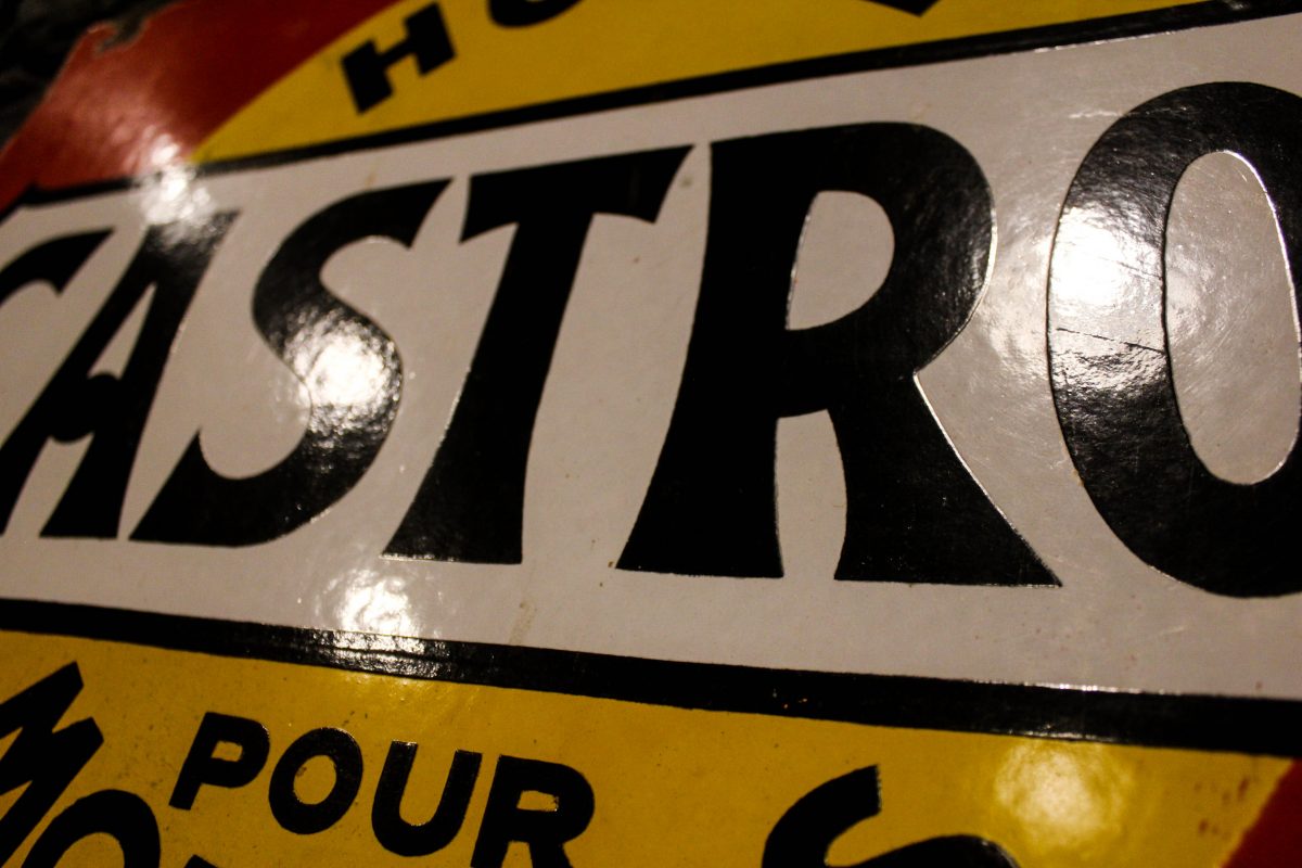 Plaque émaillée huile CASTROL
