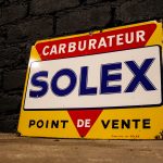 Plaque émaillée carburateur SOLEX