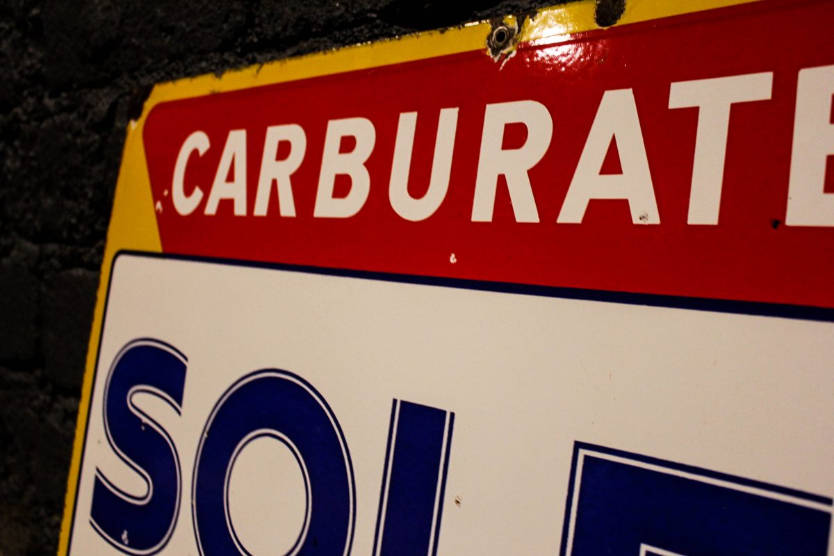 Plaque émaillée carburateur SOLEX
