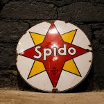 Plaque émaillée SPIDO simple face