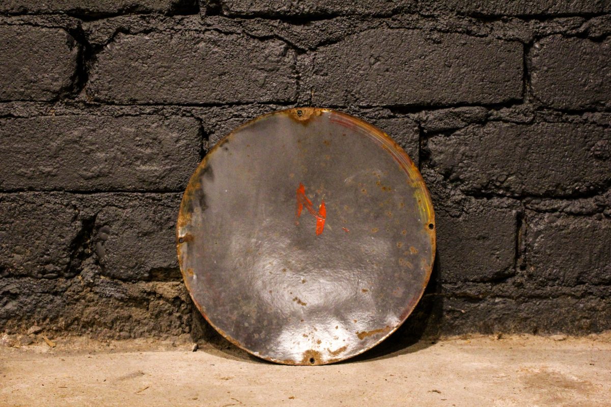 Plaque émaillée SPIDO simple face