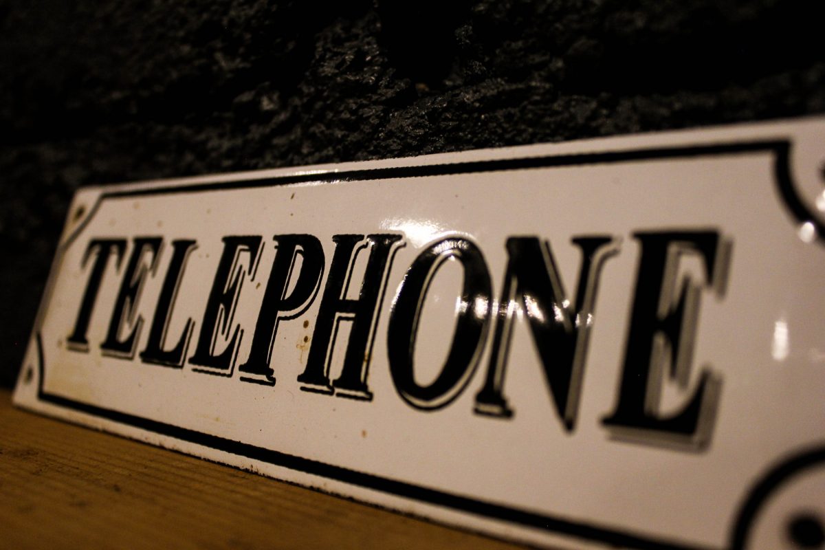 Plaque émaillée Télephone cabine téléphonique