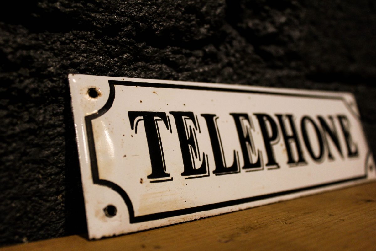 Plaque émaillée Télephone cabine téléphonique
