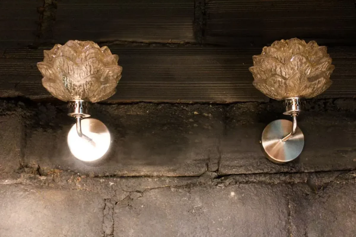 Lampe lotus, décoration intérieure.