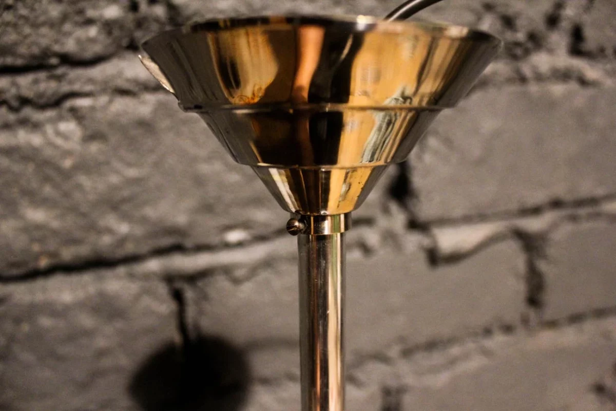 Suspensions vintage, verre opaline