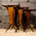 Tables gigognes Raphaël Raffel, vue d'ensemble.