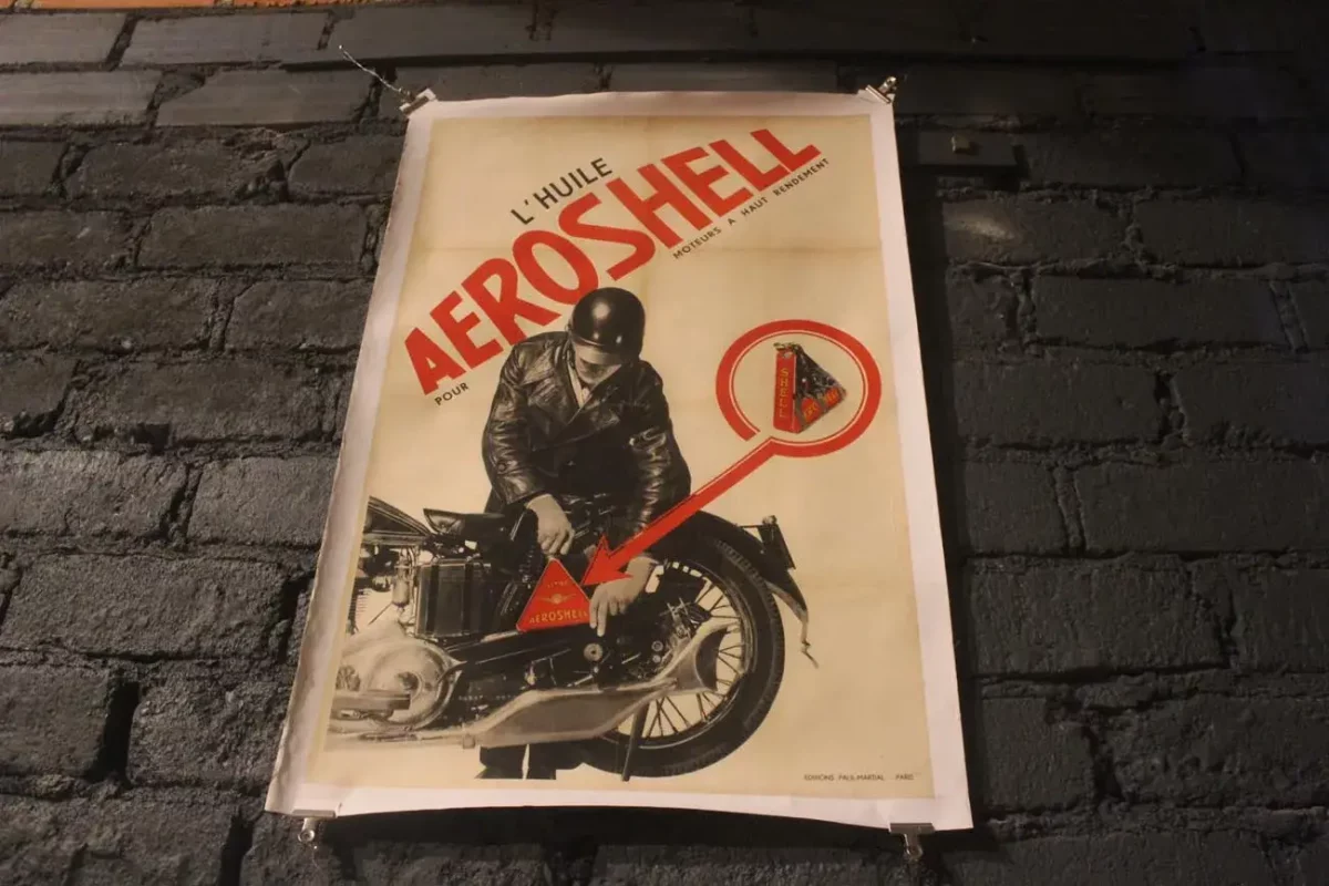 Éditions Paul-Martial, Paris, mention sur l'affiche AEROSHELL.
