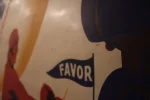 Affiche FAVOR, style graphique vintage.