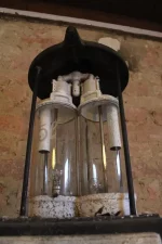 Verres intacts de la pompe à essence GEX.