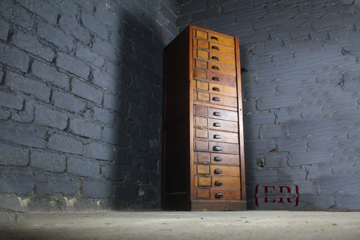 Meuble de notaire 15 tiroirs – Image 1